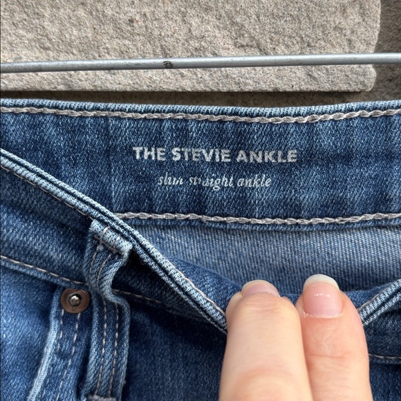 Ag Adriano Goldschmied The Stevie Ankle Slim Straight Ankle Jeans Size 32R - Picture 6 of 10